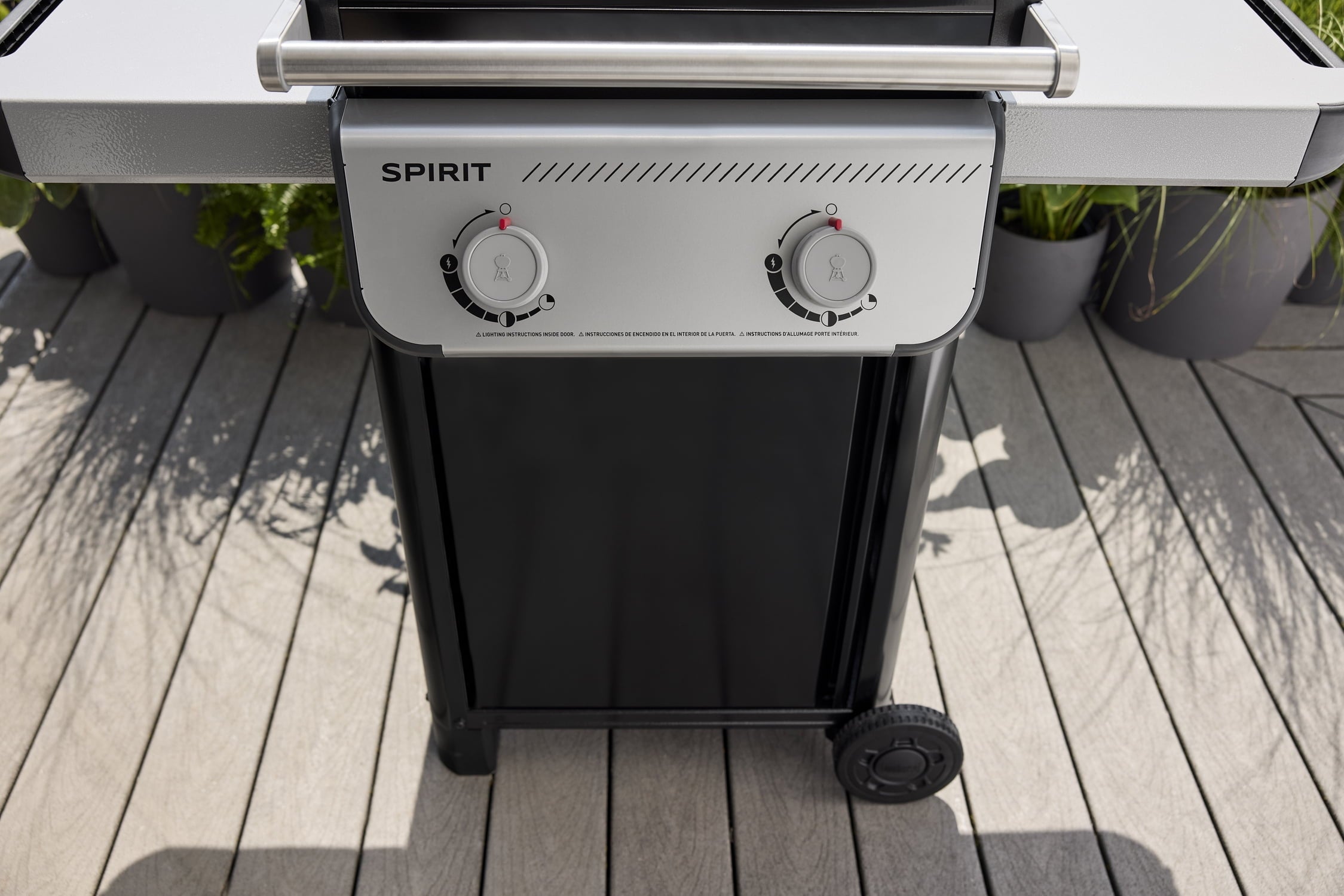 Weber Spirit Gas Grill, E-210 2 Burner Propane Gas Grill with Wheels, Black