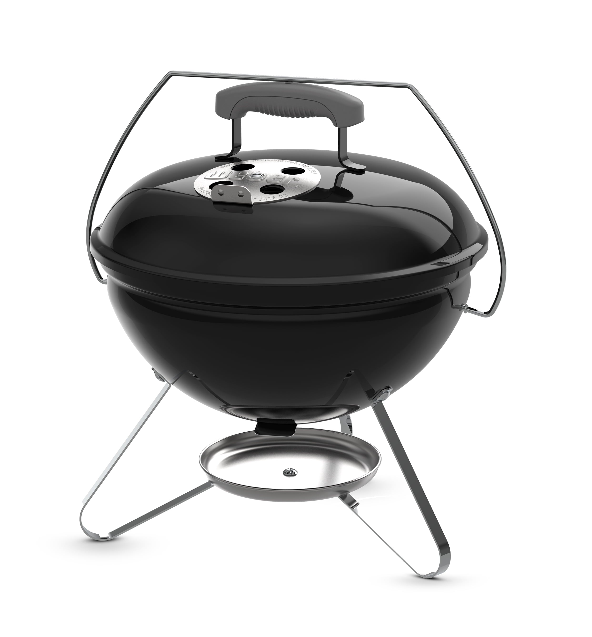 Weber Smokey Joe Charcoal Grill, 14 Inch Portable Charcoal Grill with Handle, Black