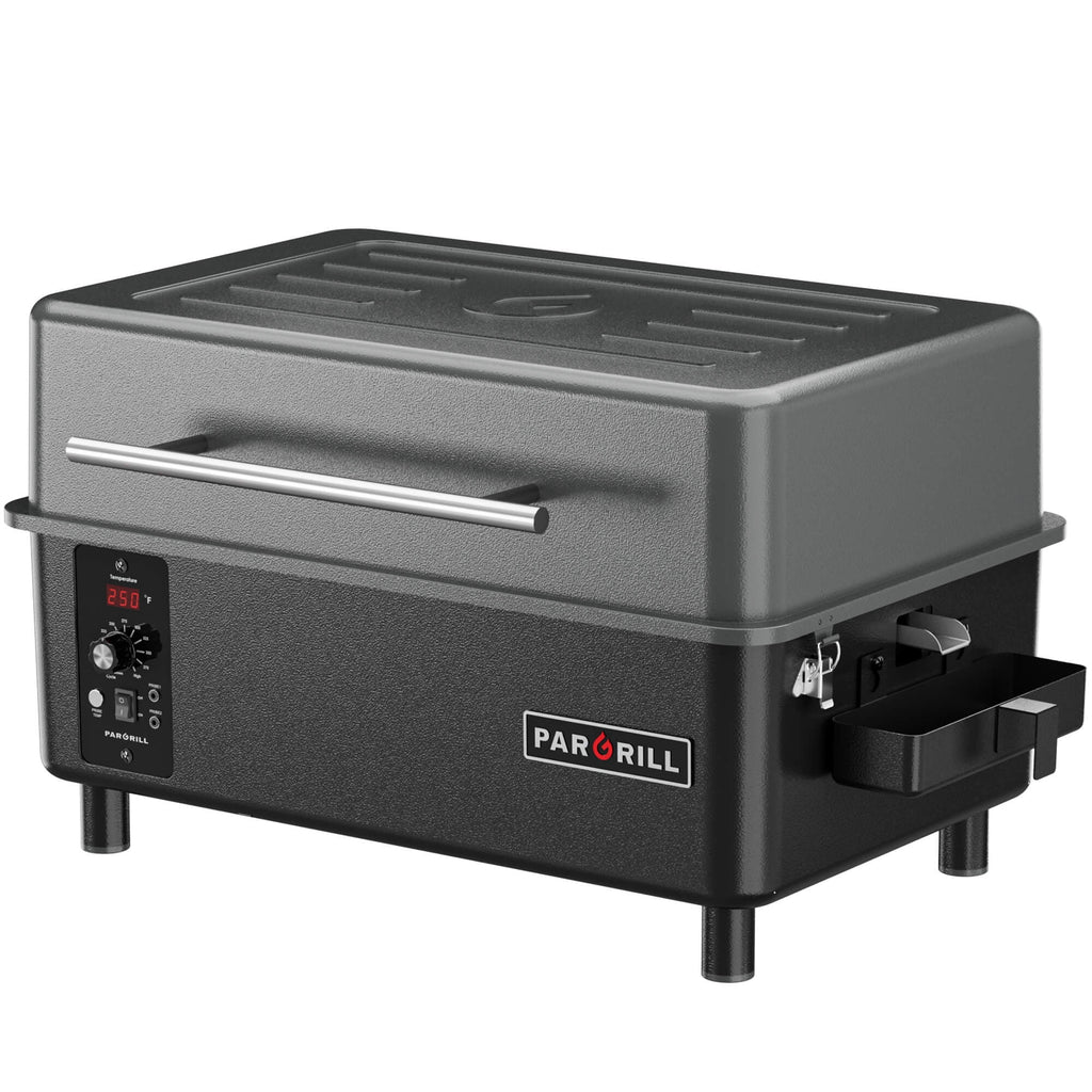 PARGRILL 271 sq.in Wood Pellet Grill & Smoker, Tabletop Portable BBQ Grill with Digital Control, for Camping, Tailgating, Patio & Backyard