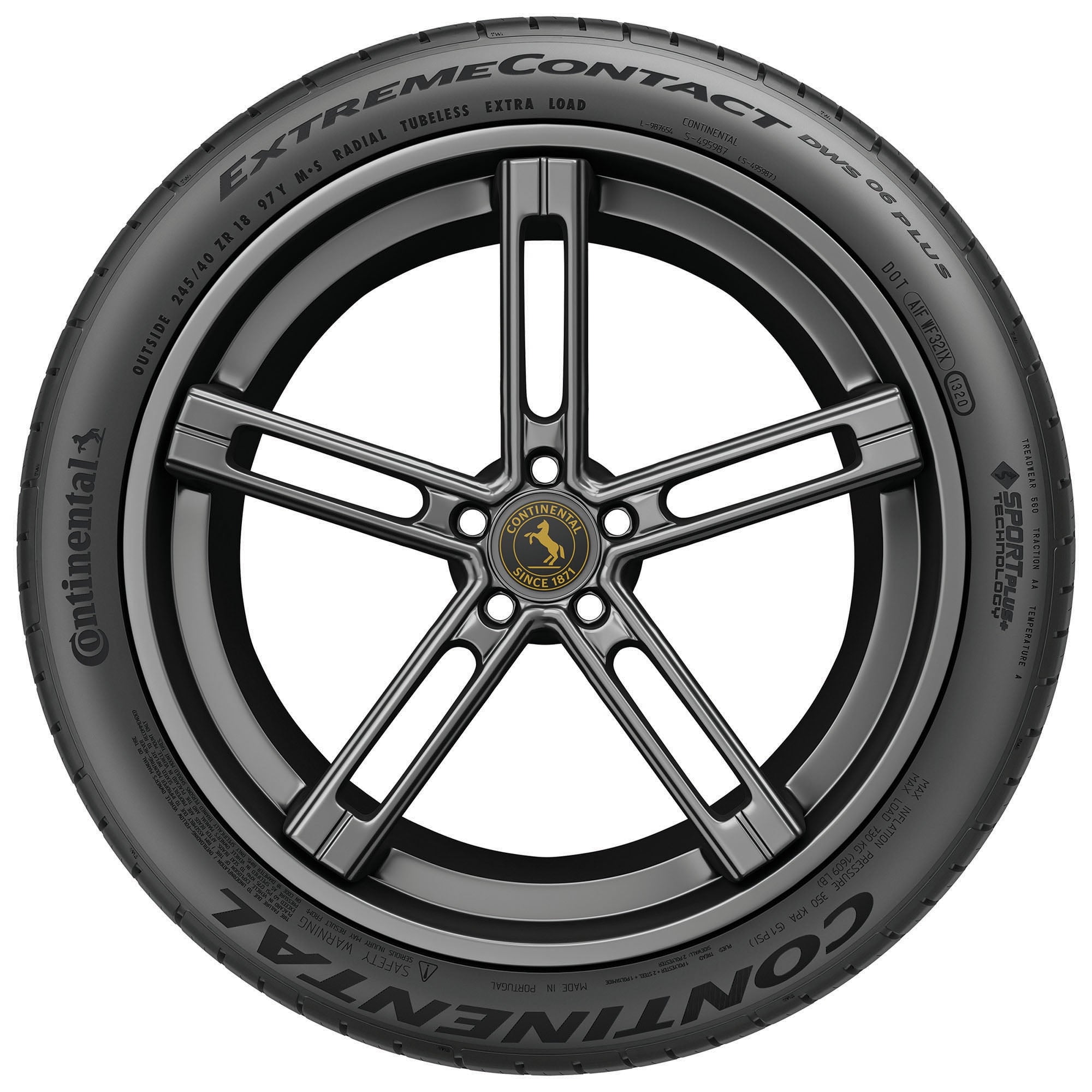 Continental ExtremeContact DWS06 PLUS UHP All Season 235/40ZR19 96W XL Passenger Tire