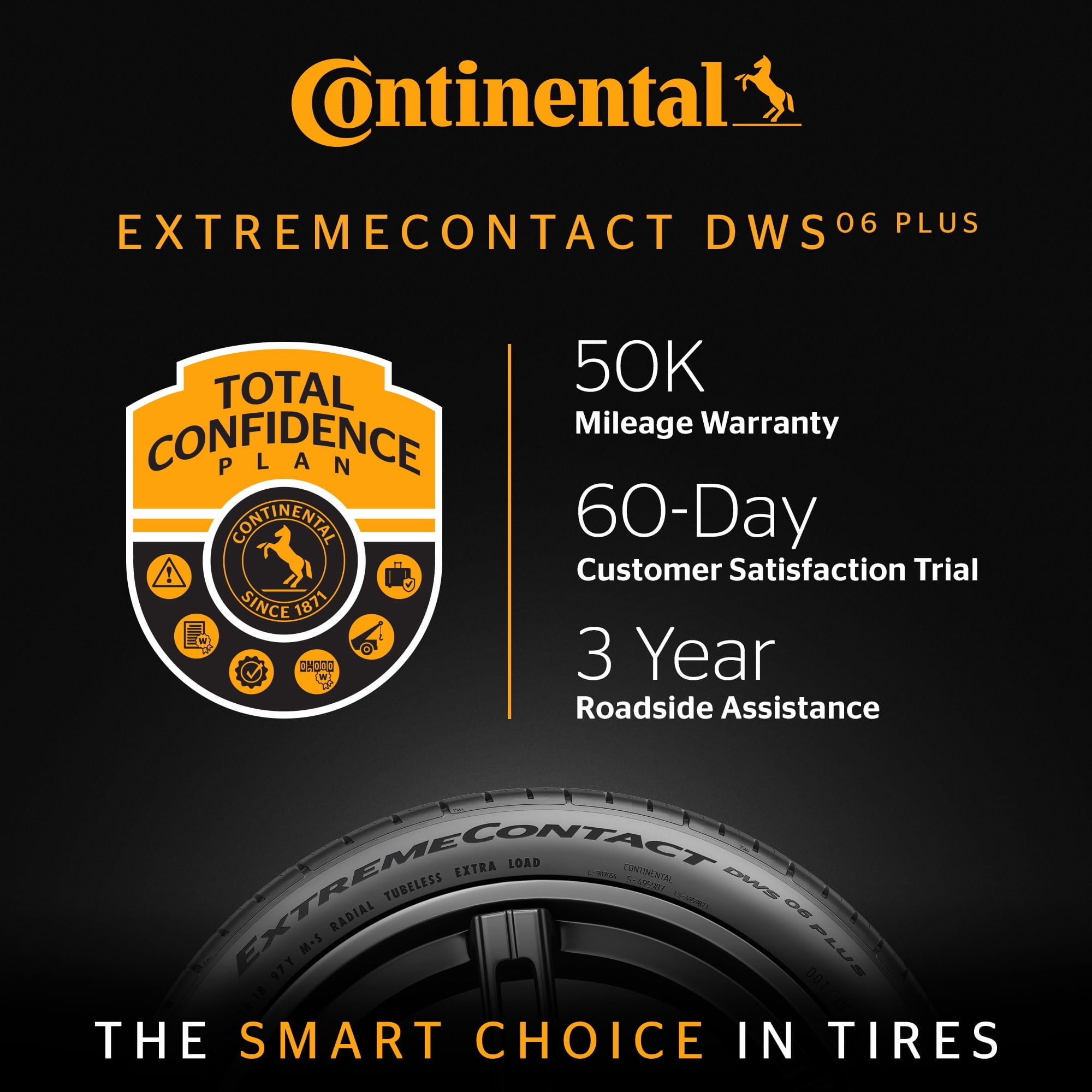 Continental ExtremeContact DWS06 PLUS UHP All Season 235/40ZR19 96W XL Passenger Tire