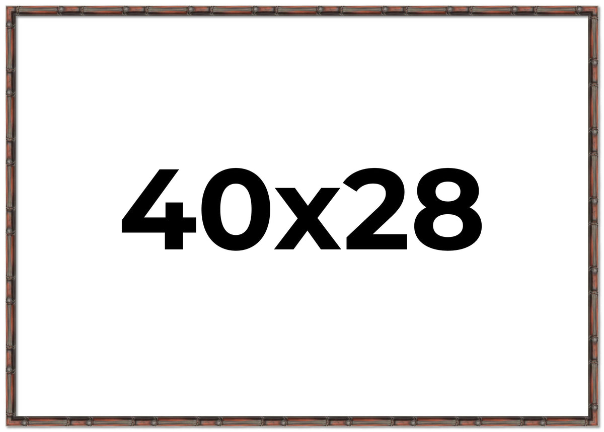 40x28 Bronze Brown Real Wood Picture Frame Width 1.25 inches | Interior Frame Depth 0.75 inches |
