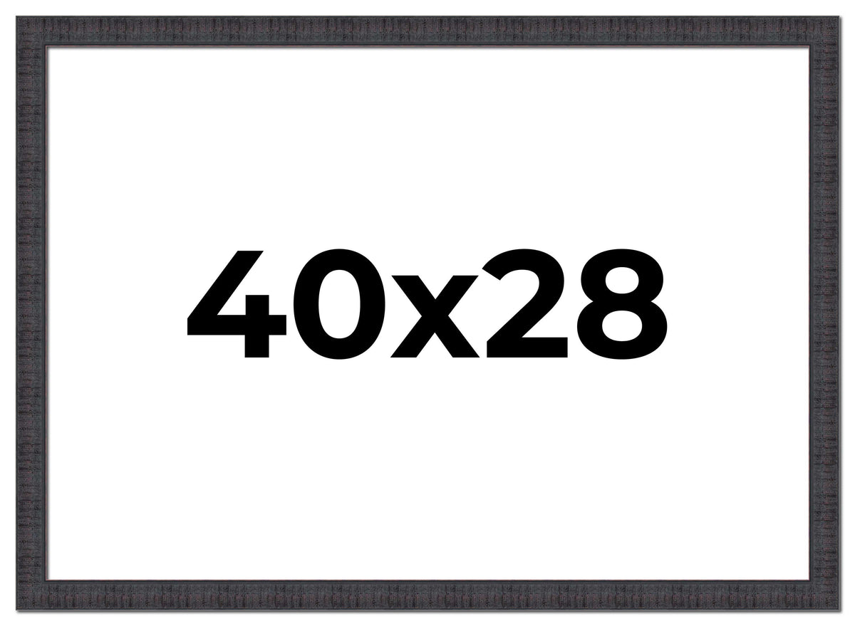 40x28 Bronze Brown Real Wood Picture Frame Width 1.25 inches | Interior Frame Depth 0.75 inches |