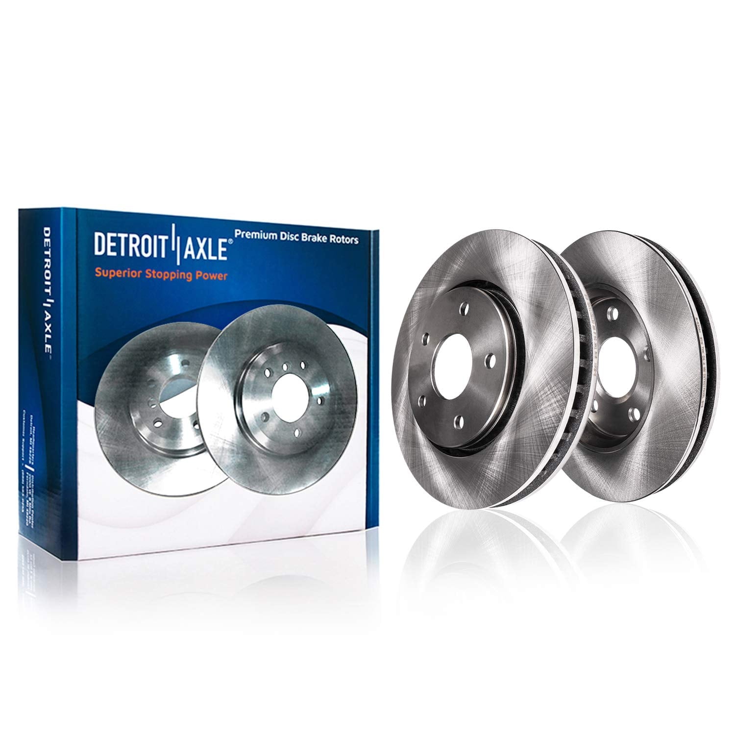 Detroit Axle - Rear Brake Kit for 2011-2025 Dodge Durango 2011-2021 Jeep Grand Cherokee, Disc Brake Rotors Ceramic Brake Pads: 12.99 VENTED Rear Rotors