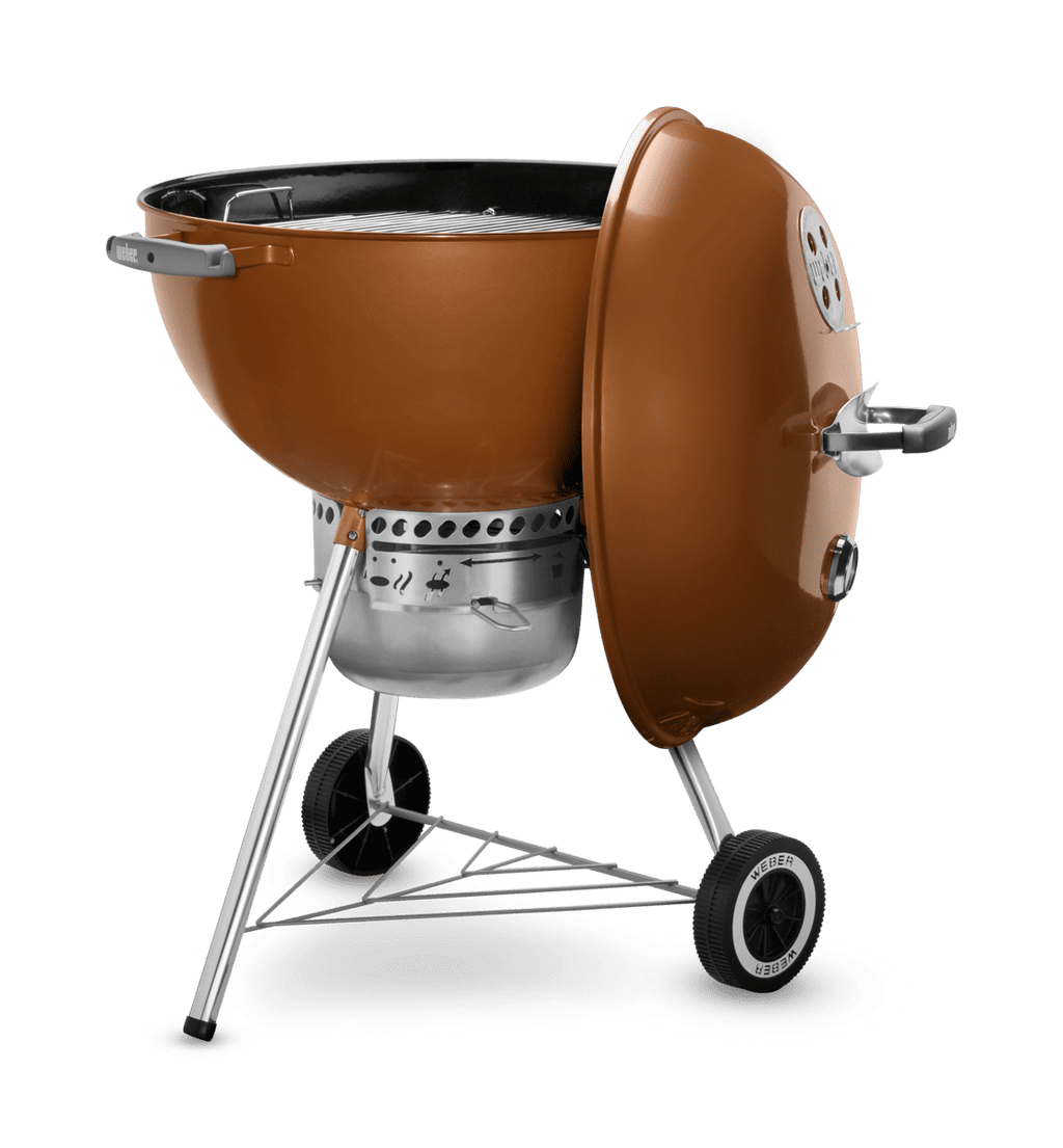 Weber Original Charcoal Grill, 22 Inch Premium Kettle Charcoal Grill, Copper