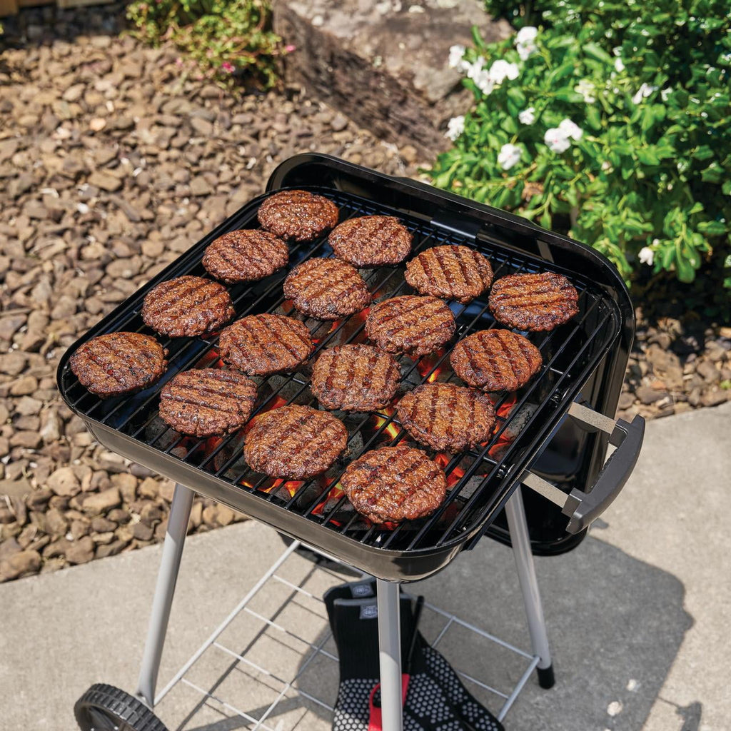Expert Grill 17.5 Inch Charcoal Grill with Wheels and Adjustable Dampers