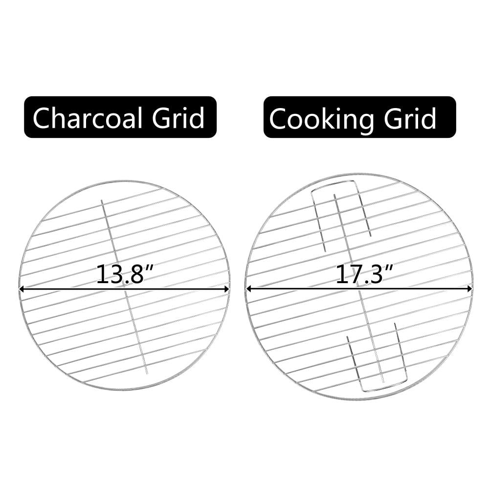 Ktaxon Portable Steel Charcoal Grill BBQ Grill Spherical Design Black