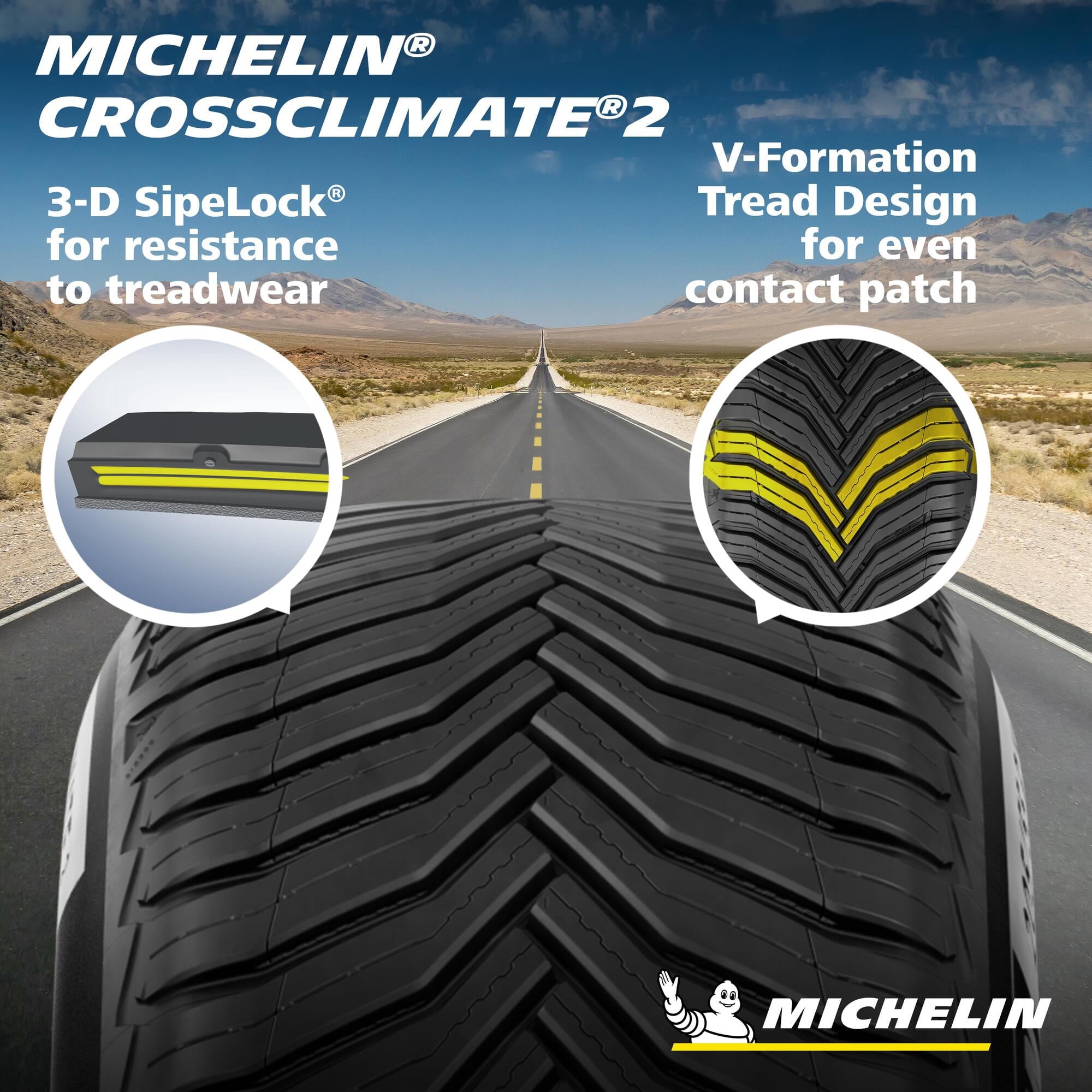 Michelin CrossClimate2 All-Season 245/50R20/XL 105V Tire