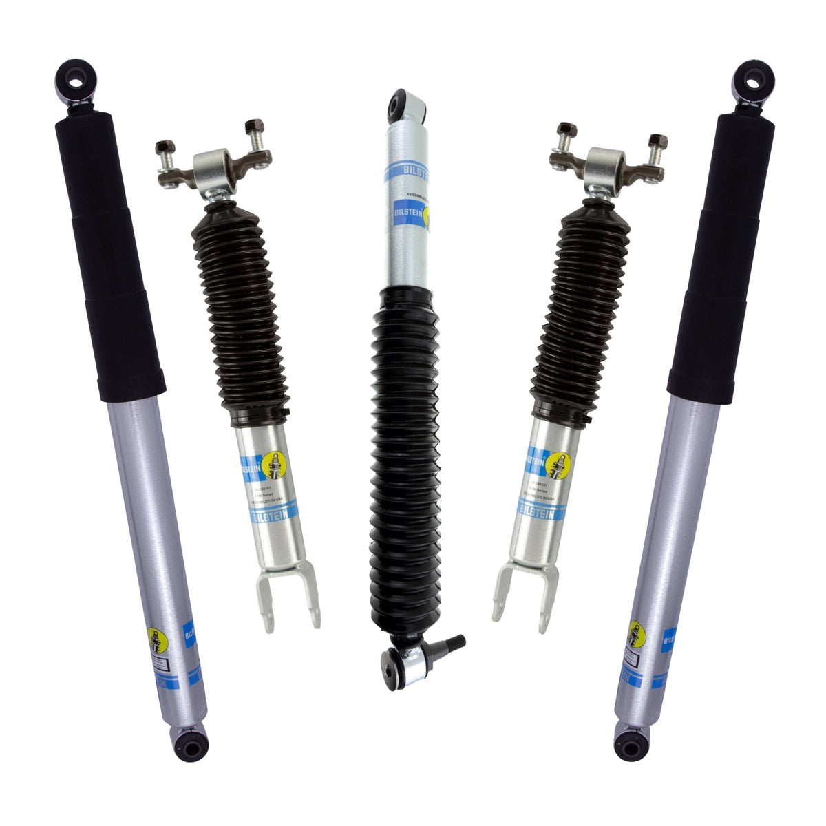 Bilstein Set of Front and Rear B8 5100 Series Shocks Compatible with 2011-2025 Silverado / Sierra 2500 / 3500 HD with 1.5 Front & 0-1 Rear Lift