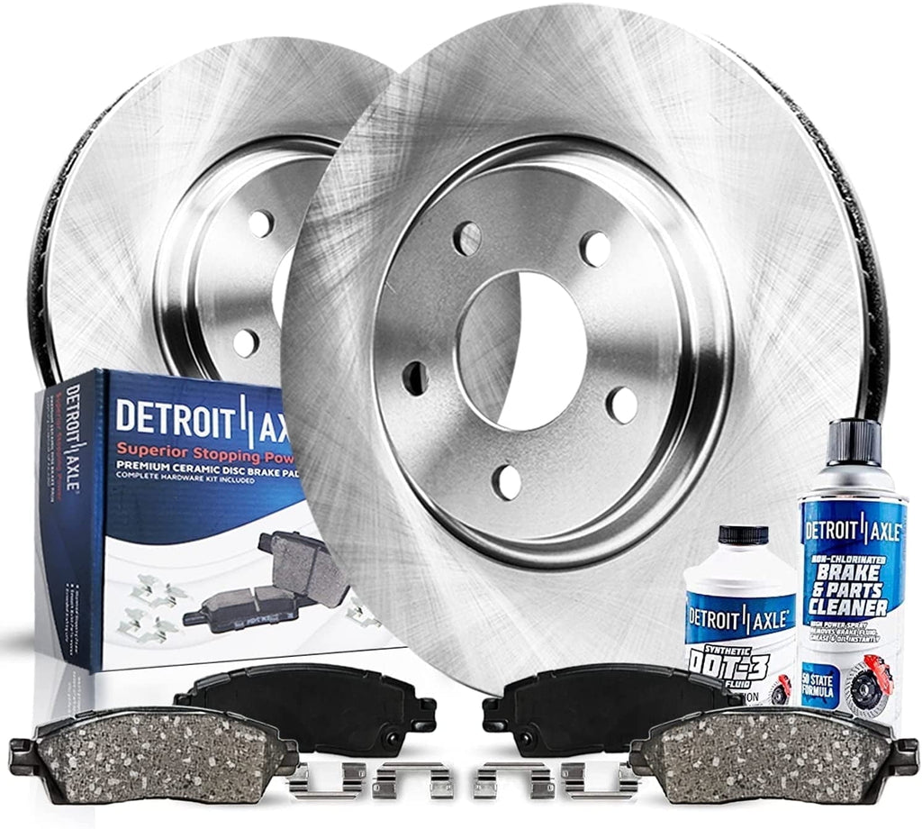 Detroit Axle - Rear Brake Kit for 2011-2025 Dodge Durango 2011-2021 Jeep Grand Cherokee, Disc Brake Rotors Ceramic Brake Pads: 12.99 VENTED Rear Rotors