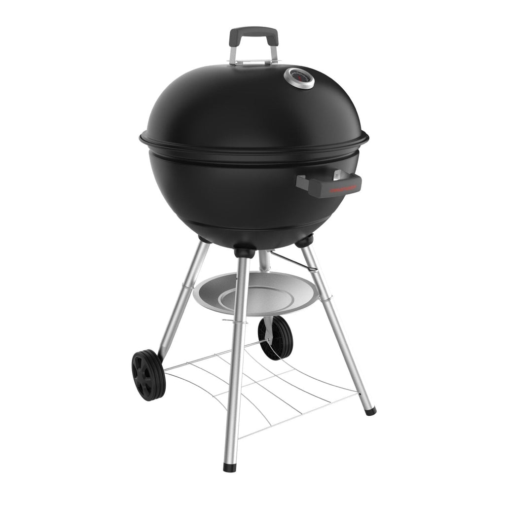 Megamaster – 22 Deluxe Charcoal Barbecue Grill with Adjustable Air Vent, Built-In Temperature Gauge, 368 SQ. In Cooking Area, Storage Rack, Portable Grill for Camping, Picnics, and More - 810-23003