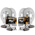 PowerStop Front and Rear Z36 Truck & Tow Carbon-Fiber Ceramic Brake Pad and Drilled and Slotted Rotor Kit Fits: DODGE Select Models K5468-36