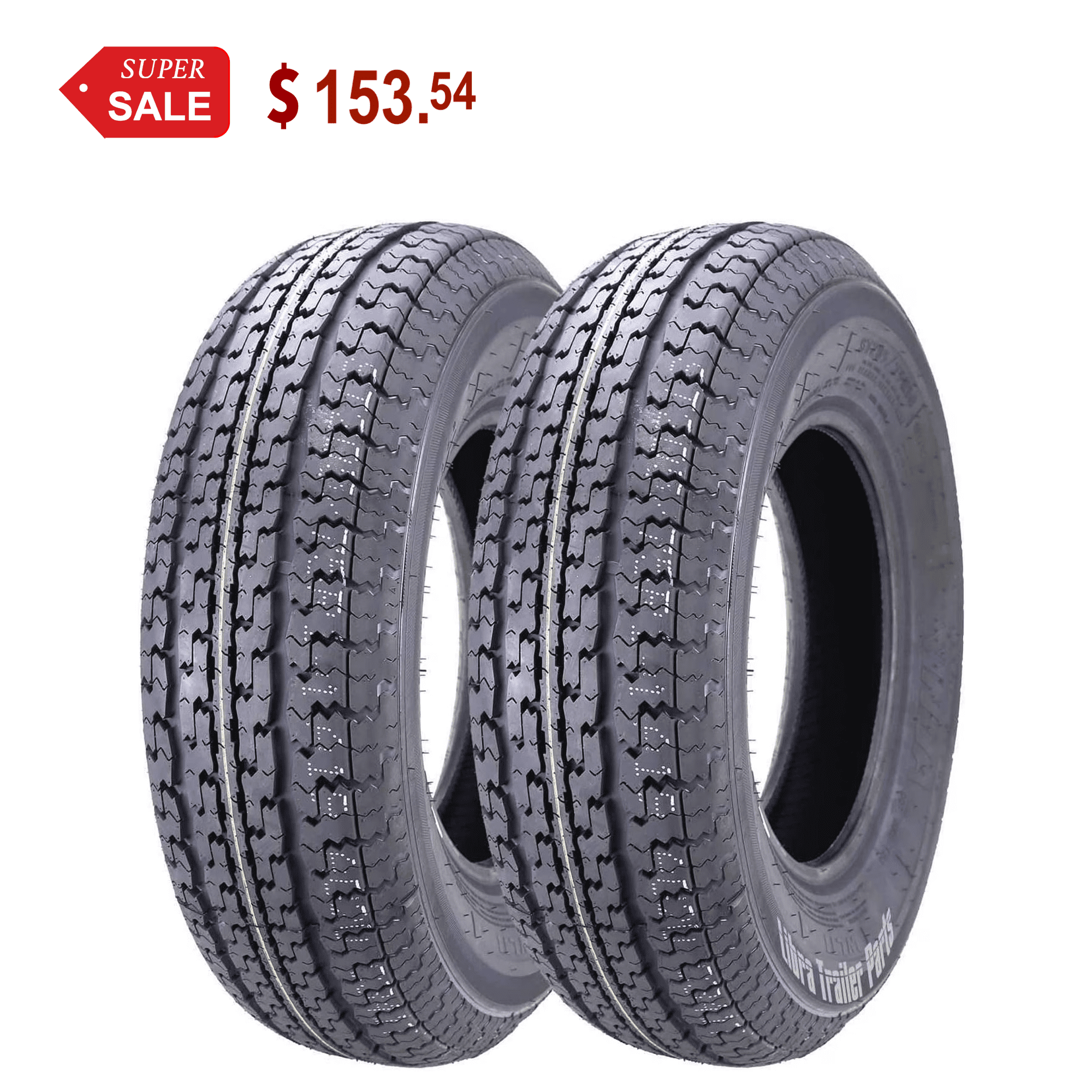 WINDA Premium Trailer Tire ST 225/75R15 Radial 10 Ply Load Range E Steel Belted, Set 4