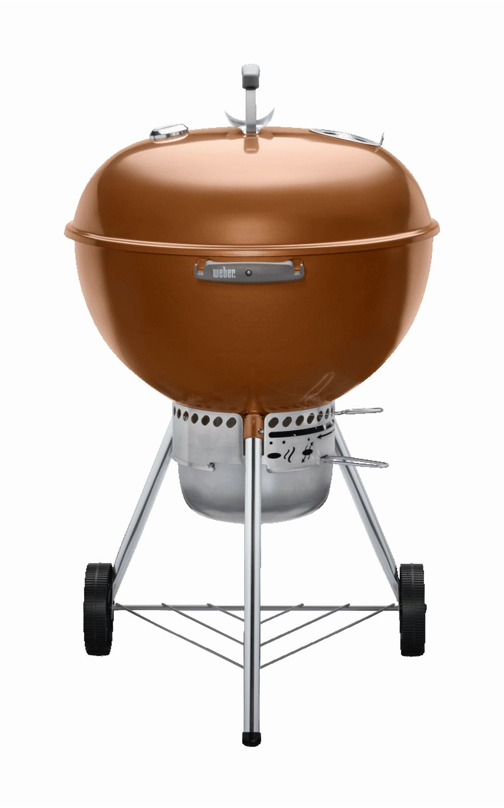 Weber Original Charcoal Grill, 22 Inch Premium Kettle Charcoal Grill, Copper