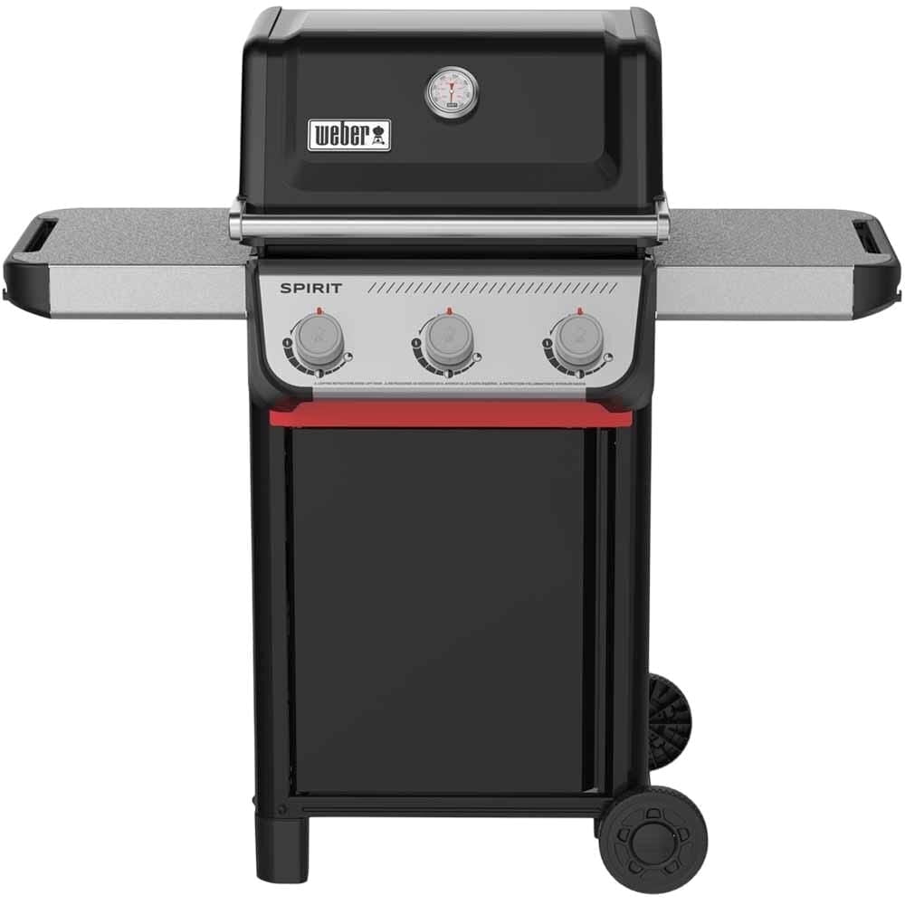 Weber Spirit Gas Grill, E-210 2 Burner Propane Gas Grill with Wheels, Black