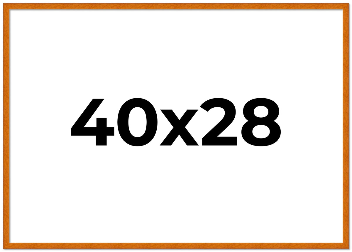 40x28 Bronze Brown Real Wood Picture Frame Width 1.25 inches | Interior Frame Depth 0.75 inches |