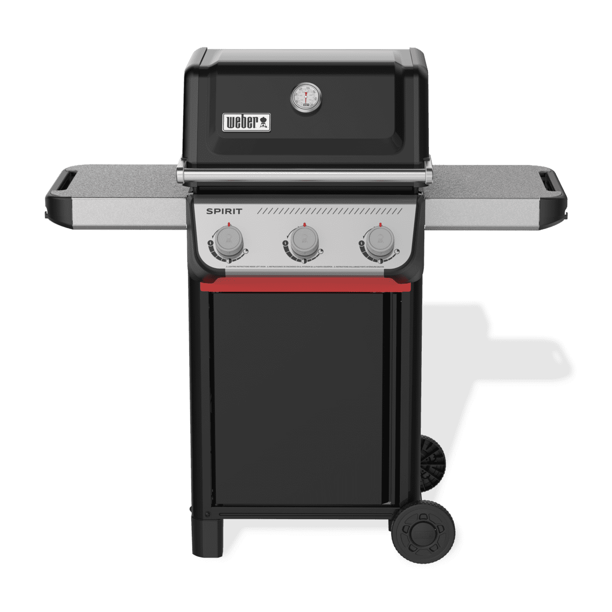 Weber Spirit Gas Grill, E-210 2 Burner Propane Gas Grill with Wheels, Black