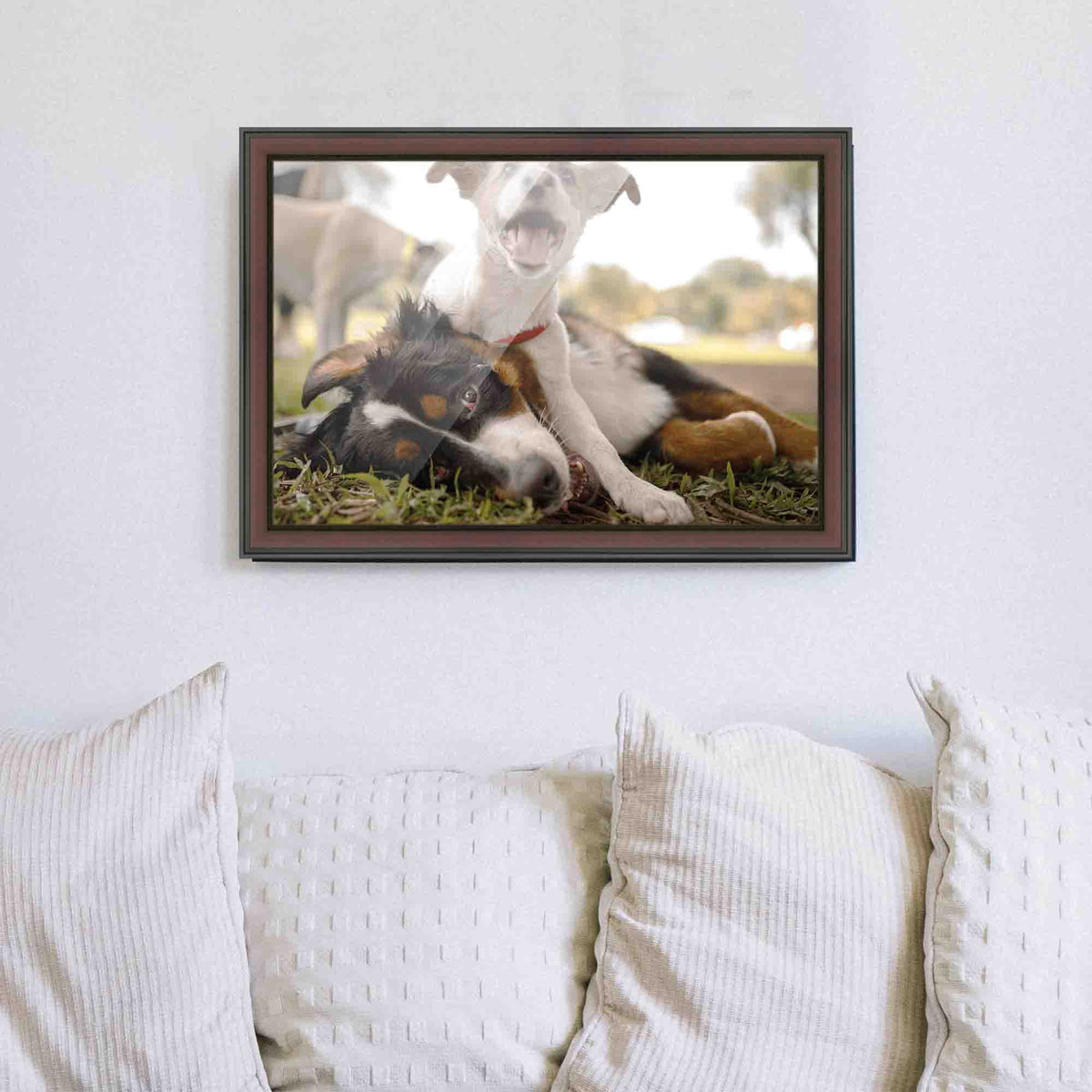 40x28 Bronze Brown Real Wood Picture Frame Width 1.25 inches | Interior Frame Depth 0.75 inches |