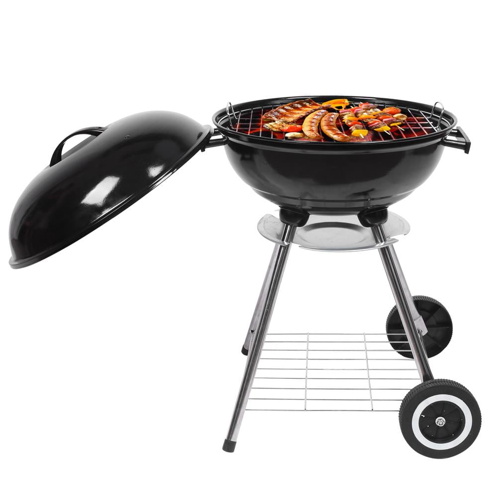Ktaxon Portable Steel Charcoal Grill BBQ Grill Spherical Design Black